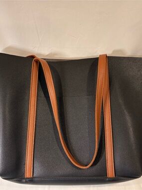 Lionel Vegan Leather Classic Black Tote Bag